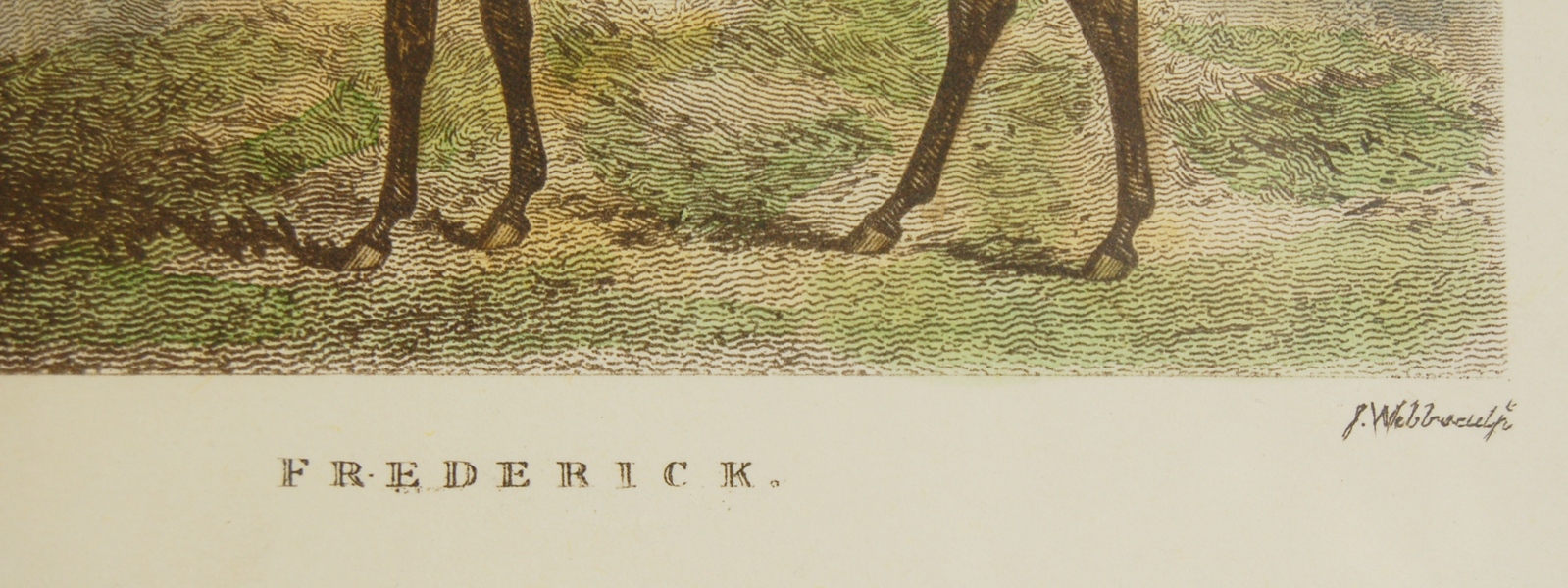 "Frederick" Engraving by J. Barenger and J. Webb