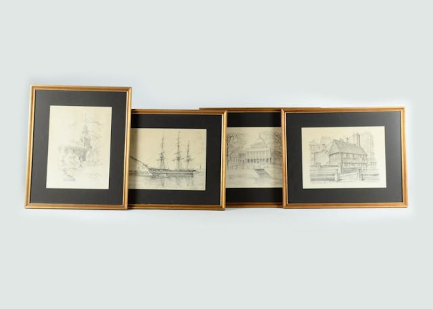 Pencil Sketch Prints by Charles H. Overly