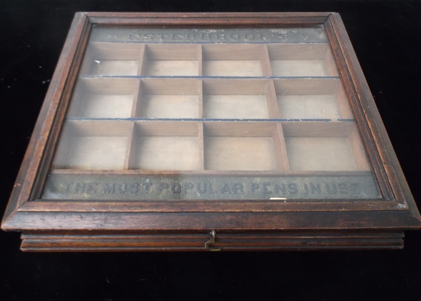 Vintage Esterbrooks Nibs Countertop Display Case