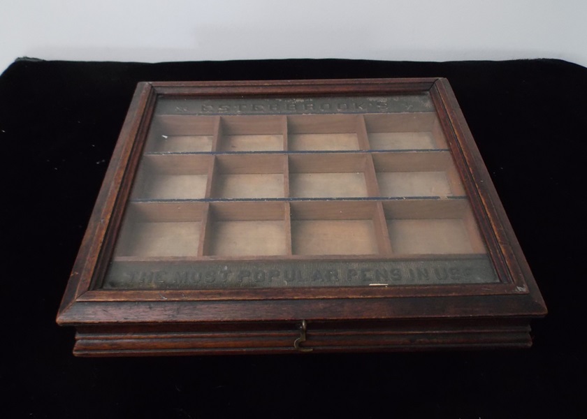 Vintage Esterbrooks Nibs Countertop Display Case