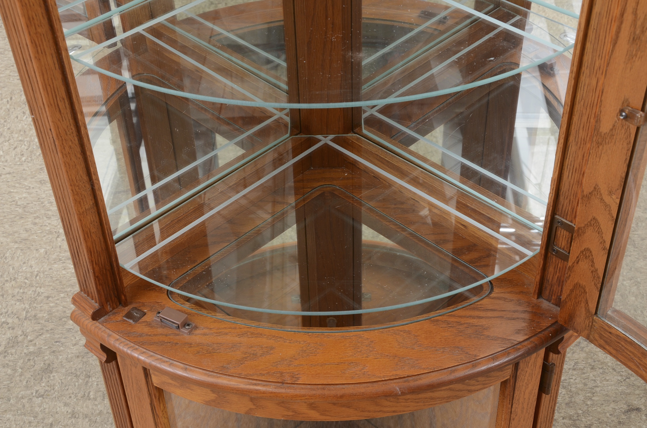 Pulaski Rounded Front Corner Curio Cabinet