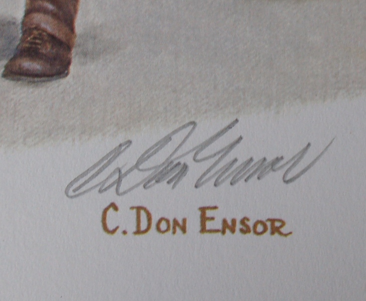 "In the Beginning" Signed Kroger Art Print by C. Don Ensor