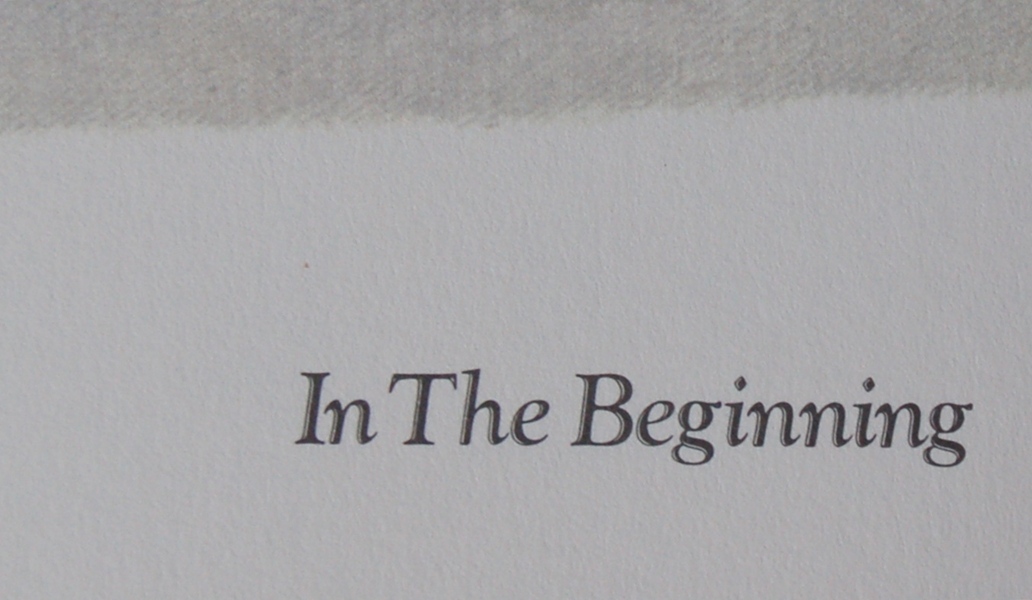 "In the Beginning" Signed Kroger Art Print by C. Don Ensor