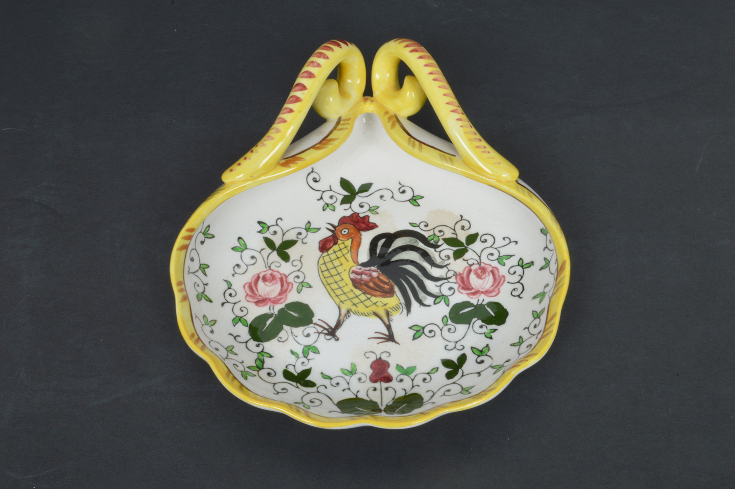 Assortment of Ucagco PY Early Provincial Rooster and Roses Dishes