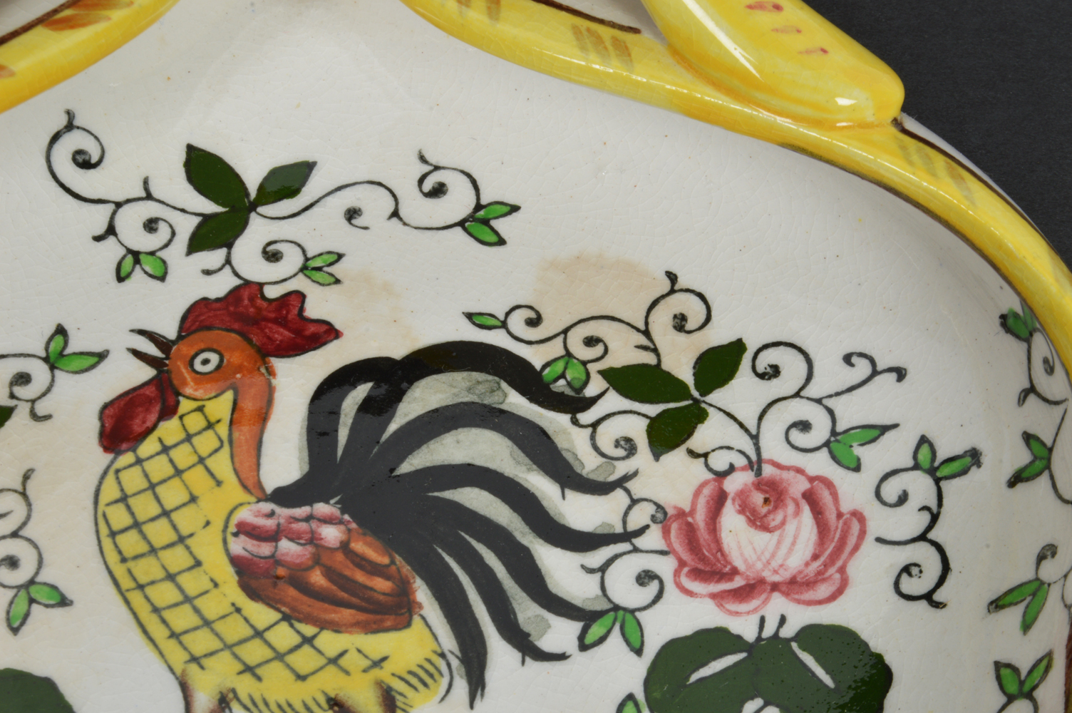 Assortment of Ucagco PY Early Provincial Rooster and Roses Dishes