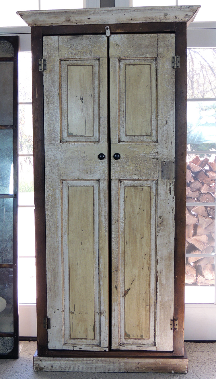 Reclaimed Barn Wood Pantry Cabinet