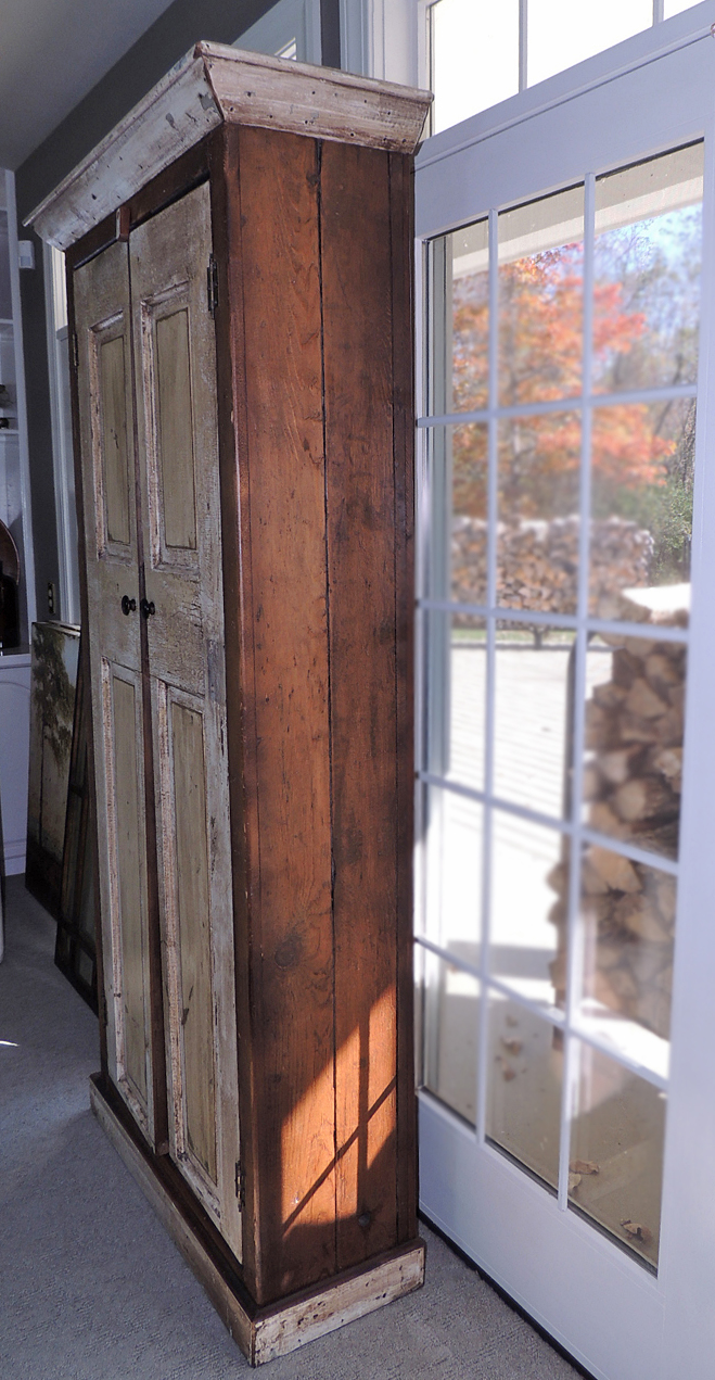 Reclaimed Barn Wood Pantry Cabinet