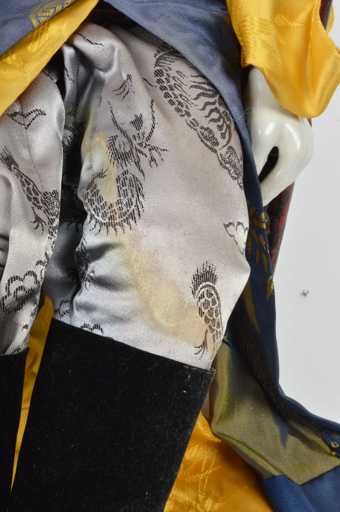 Pair of Large Hand Painted Porcelain Orma Dolls