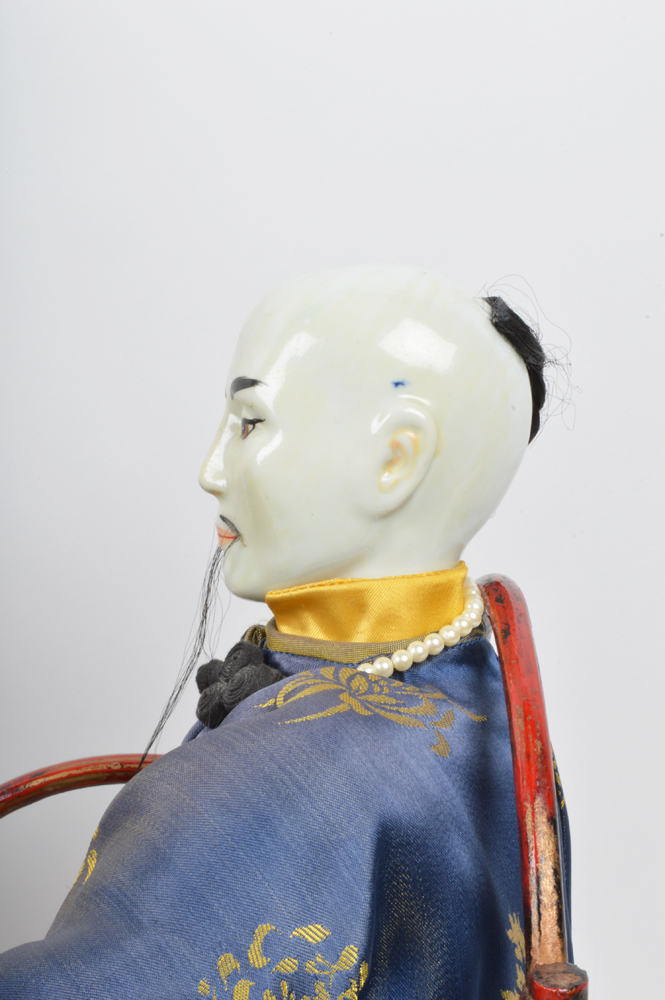 Pair of Large Hand Painted Porcelain Orma Dolls