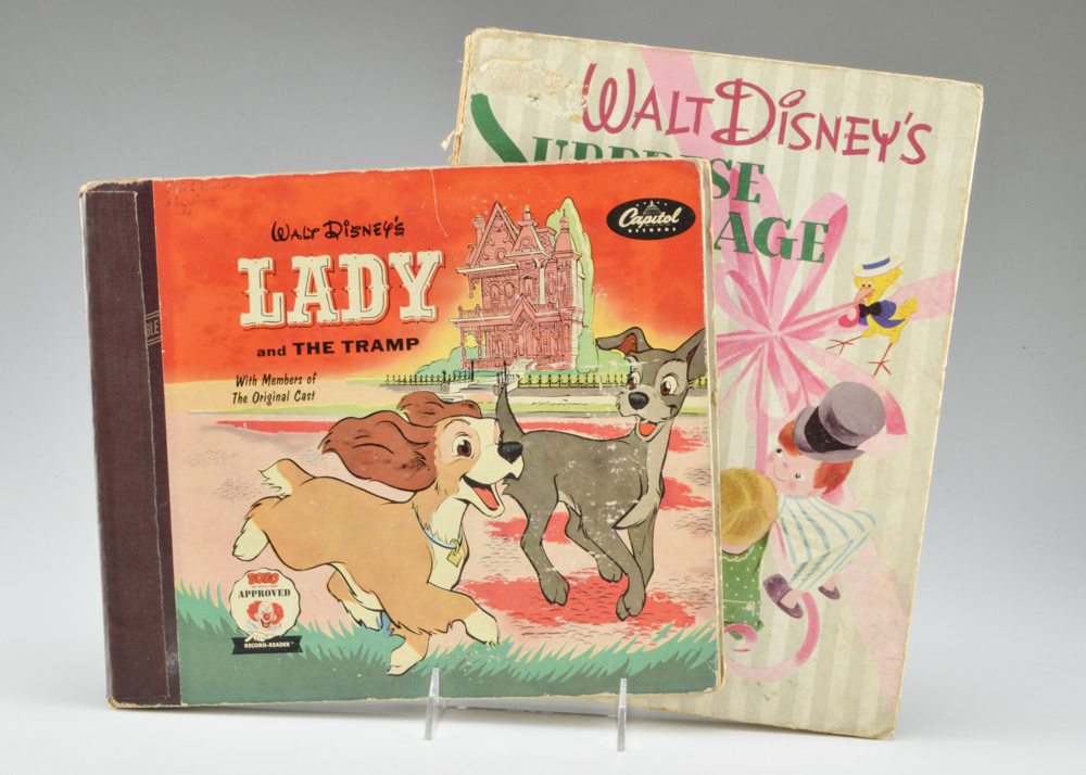 Disney 1954 Capitol Records Lady and the Tramp Story Reader