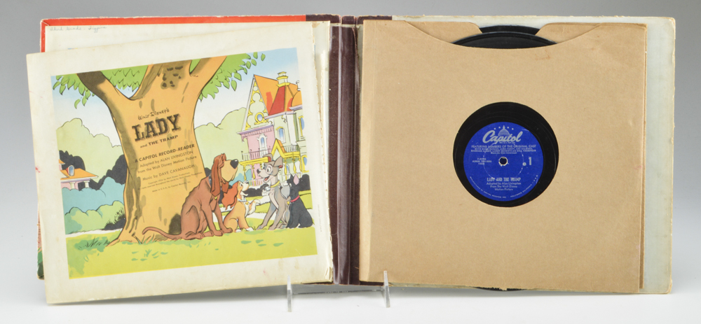 Disney 1954 Capitol Records Lady and the Tramp Story Reader