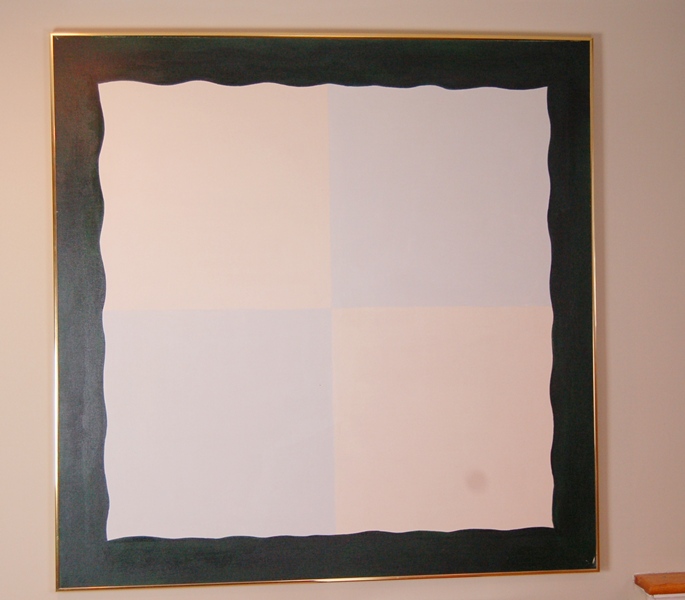 Linda Lantz Original Painting in Beige and Gray