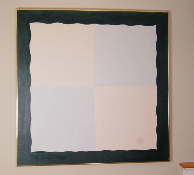 Linda Lantz Original Painting in Beige and Gray