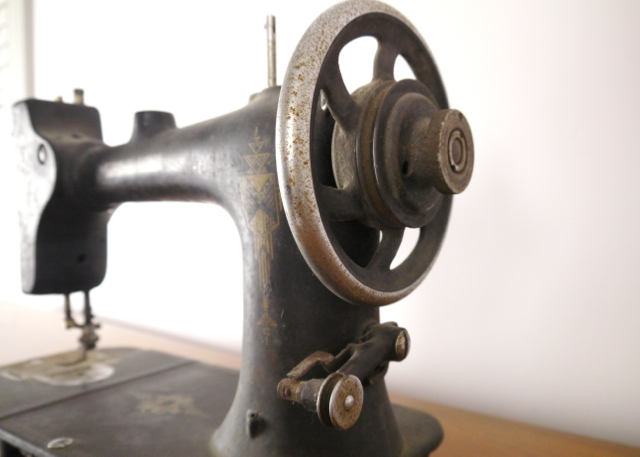 Vintage National Rotary Sewing Machine 