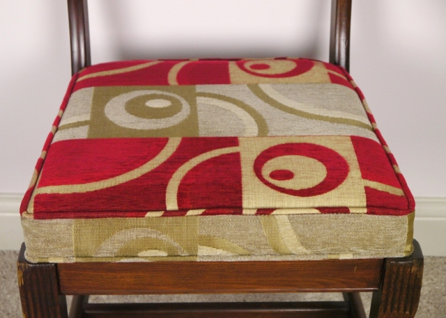 Vintage Side Chair with Modern Upholstery 