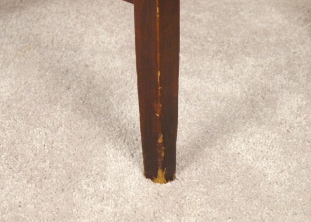 Vintage Side Chair with Modern Upholstery 