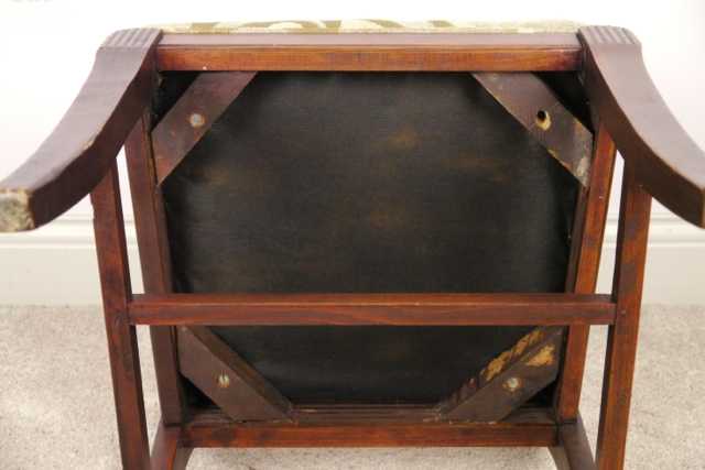 Vintage Side Chair with Modern Upholstery 