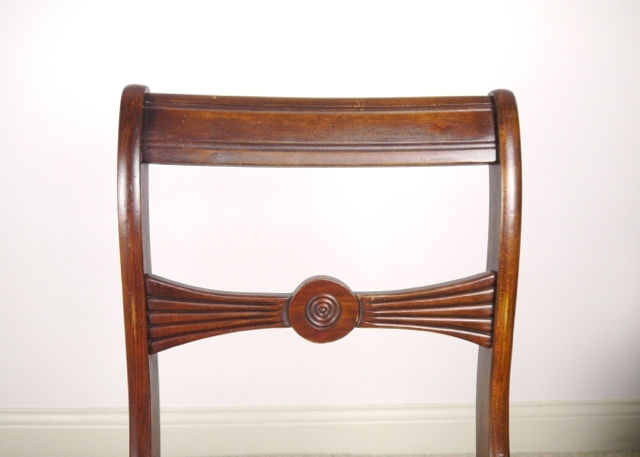 Vintage Side Chair with Modern Upholstery 