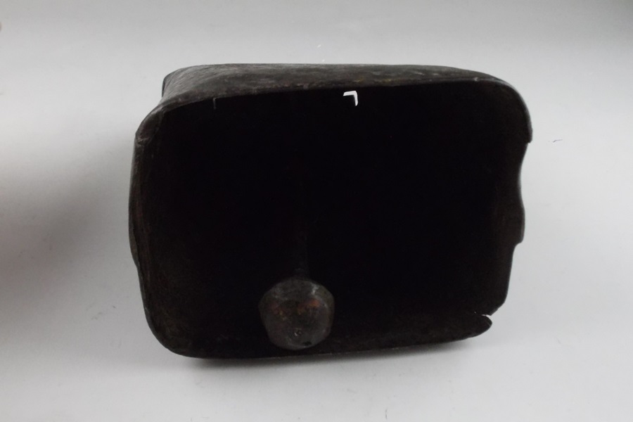 Vintage Riveted Cast Iron Cow Bell