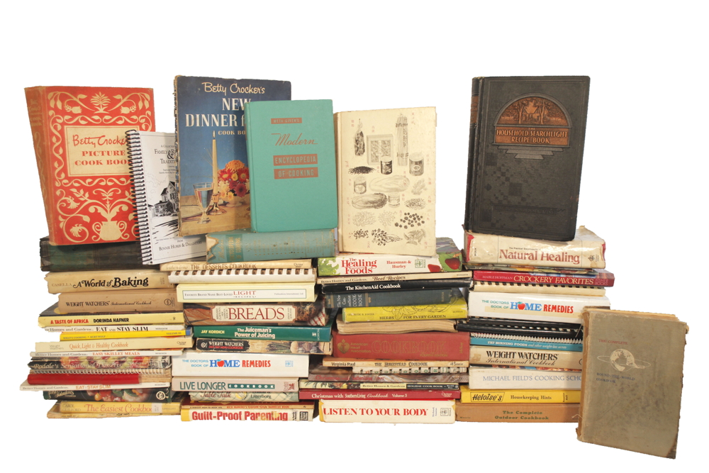 Collection of New and Vintage Cookbooks