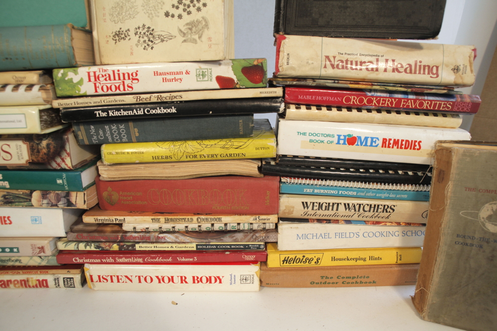 Collection of New and Vintage Cookbooks