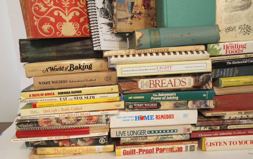 Collection of New and Vintage Cookbooks