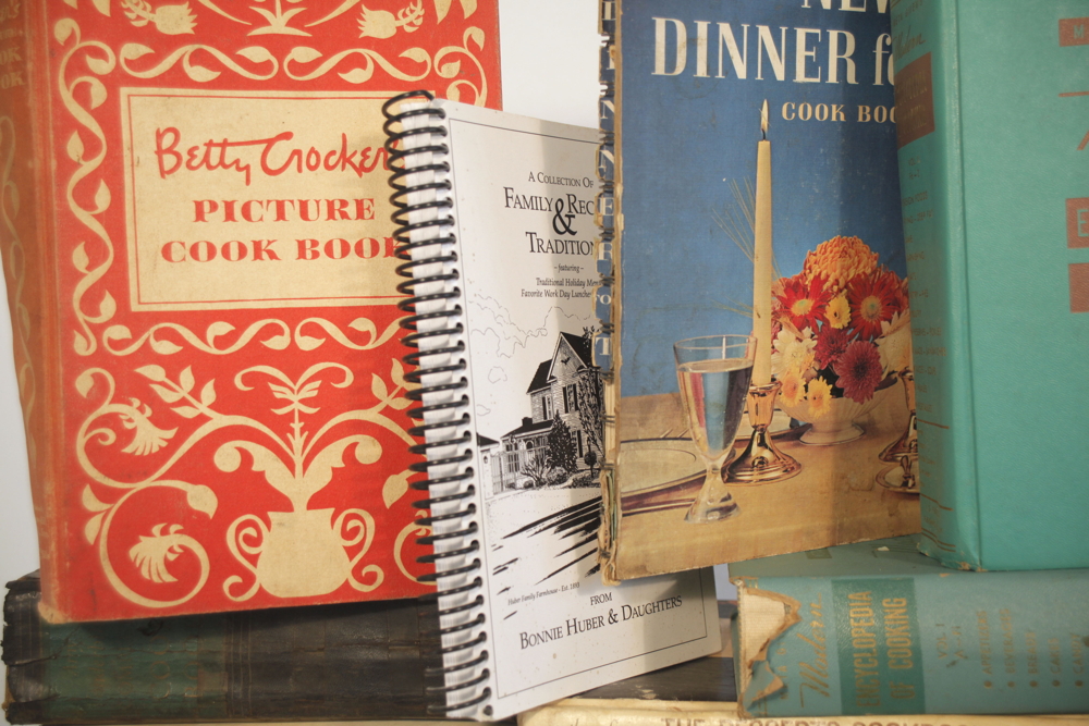 Collection of New and Vintage Cookbooks