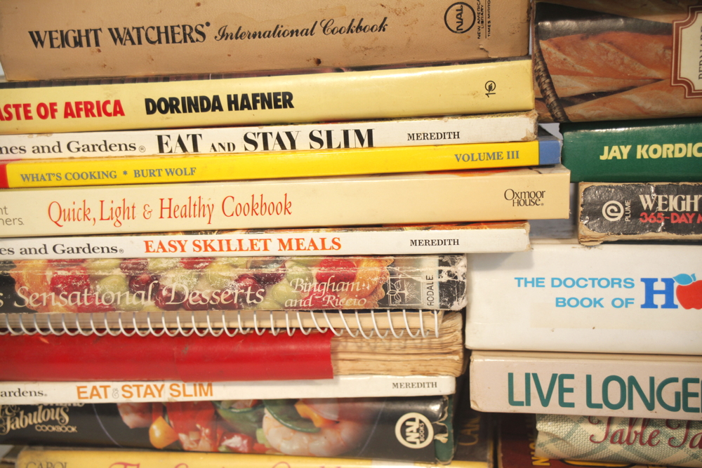 Collection of New and Vintage Cookbooks