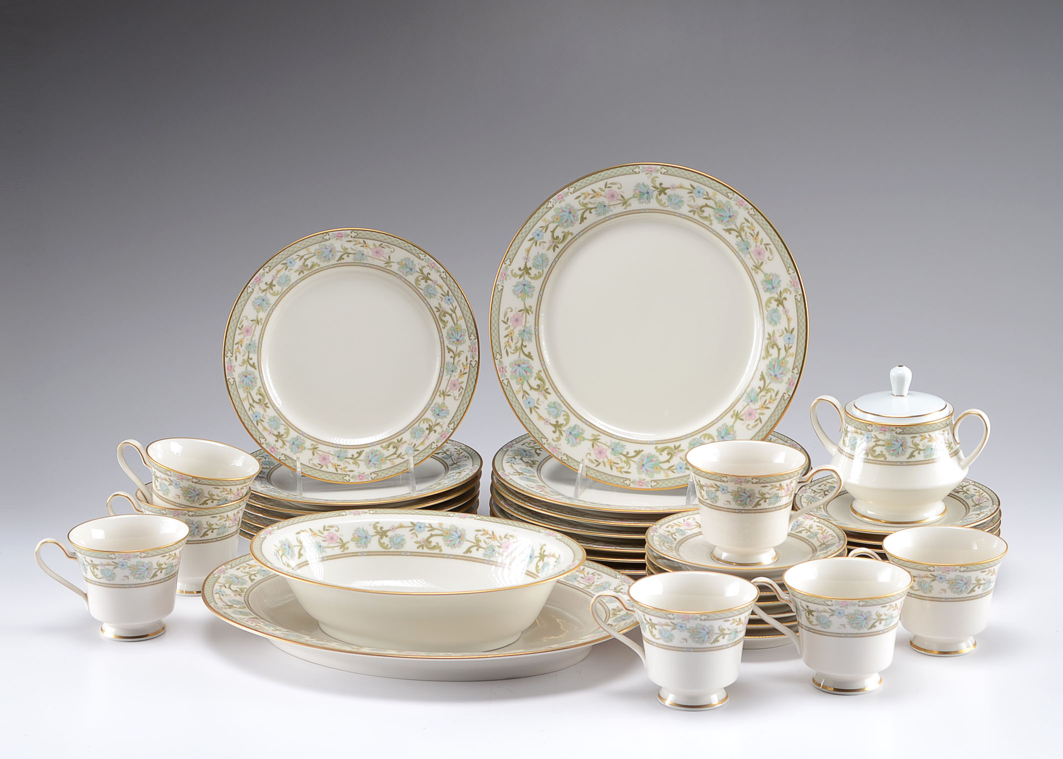 Set of Noritake China in "Miyoshi" Pattern