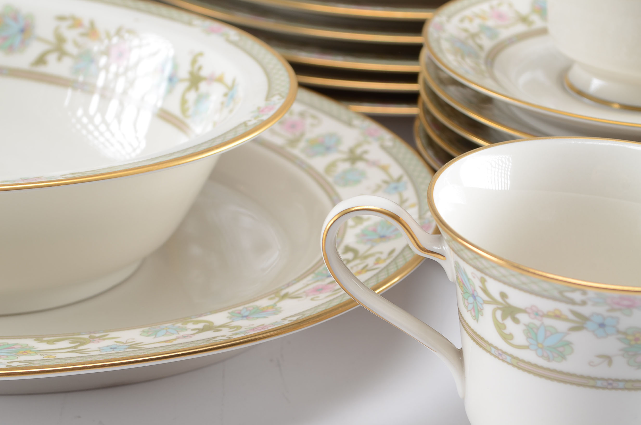 Set of Noritake China in "Miyoshi" Pattern