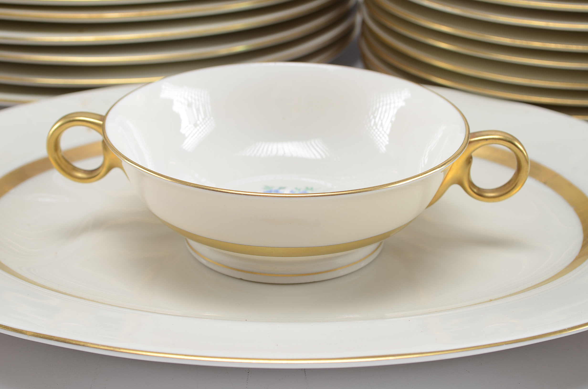 Set of Theodore Haviland China in "Gainsborough" Pattern