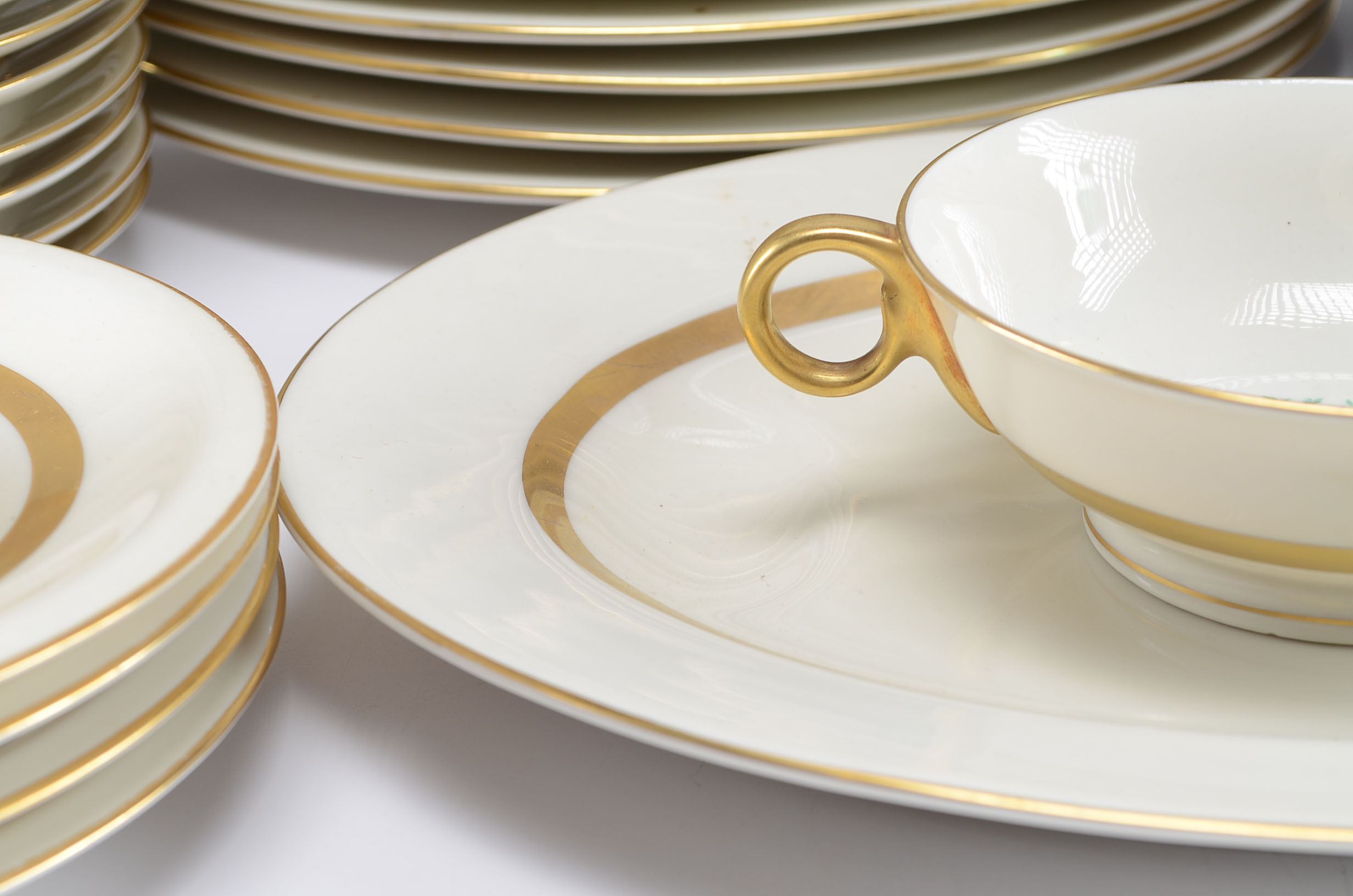 Set of Theodore Haviland China in "Gainsborough" Pattern