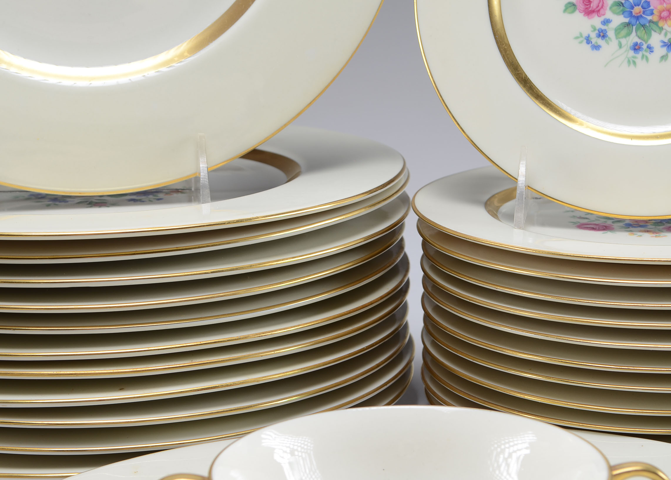 Set of Theodore Haviland China in "Gainsborough" Pattern