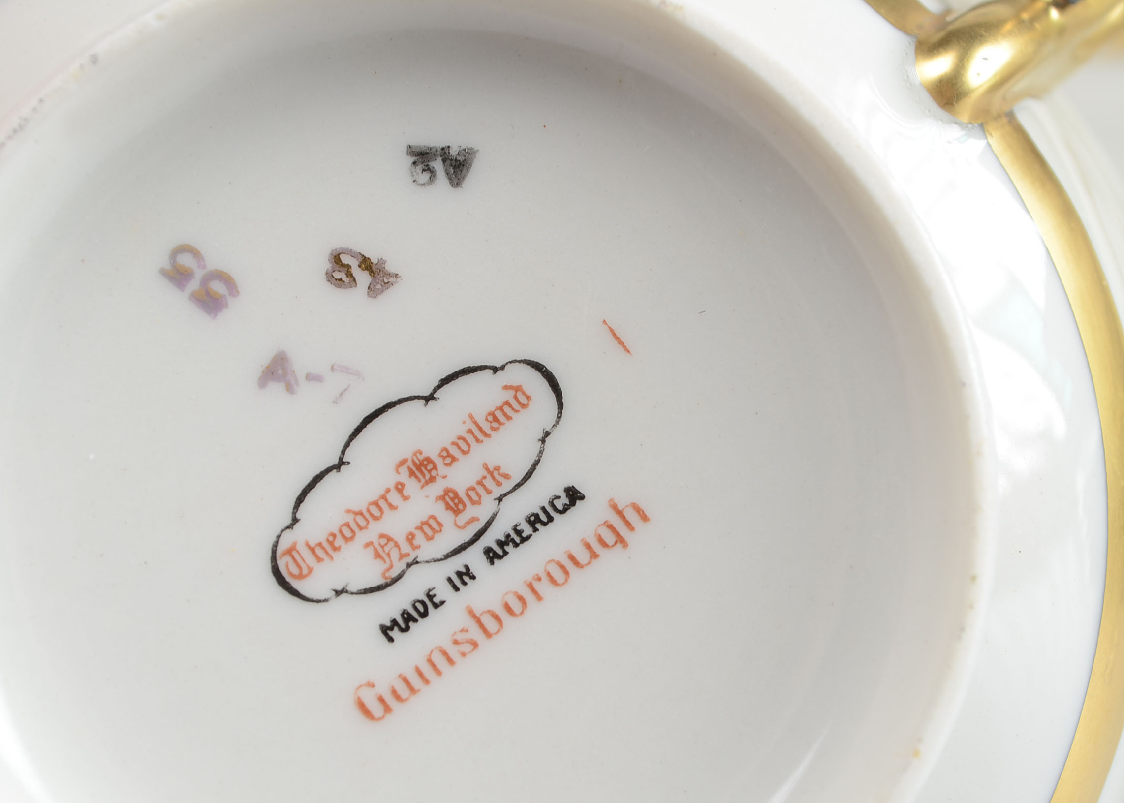 Set of Theodore Haviland China in "Gainsborough" Pattern