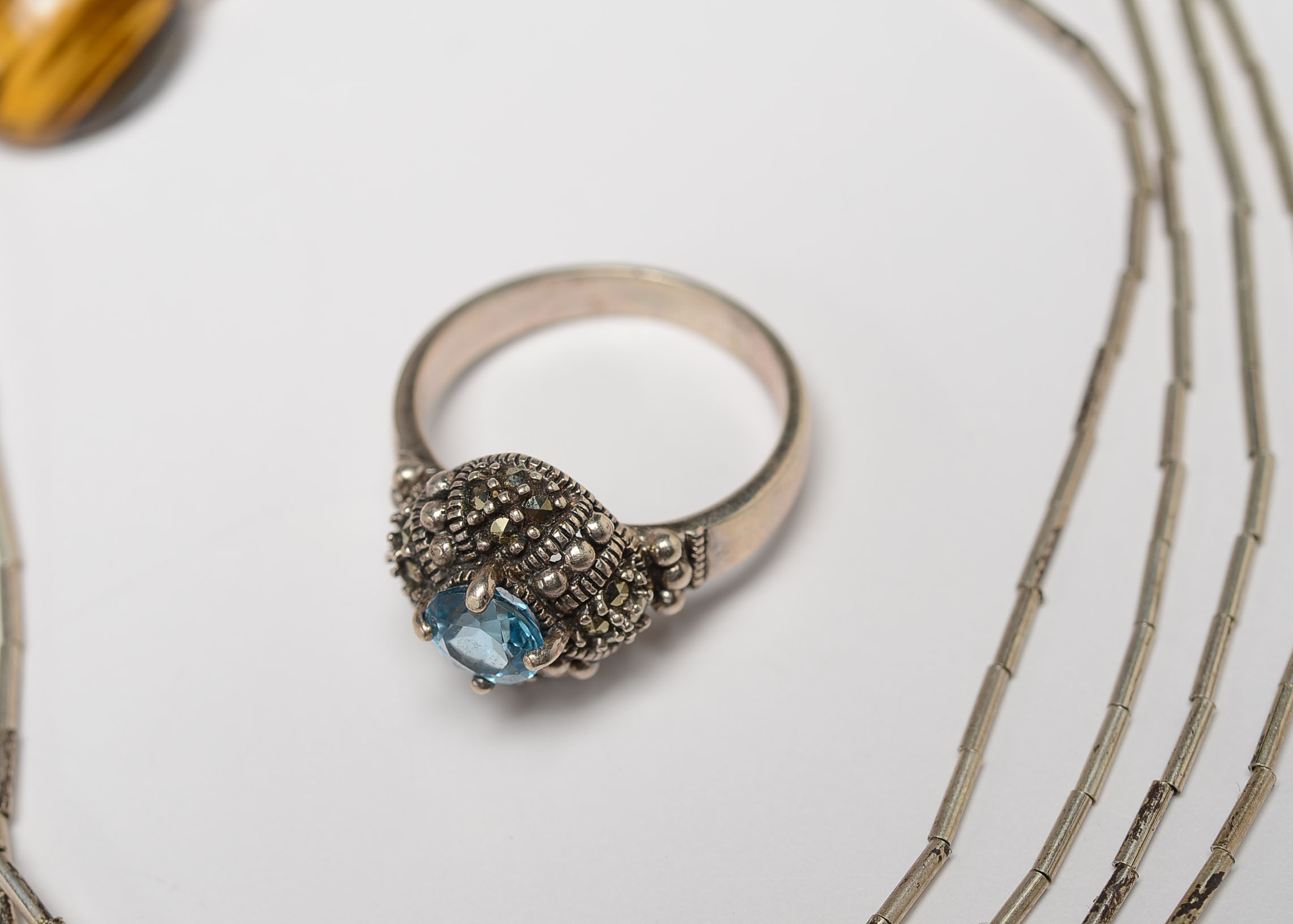 Assortment of Silver Tone Jewelry