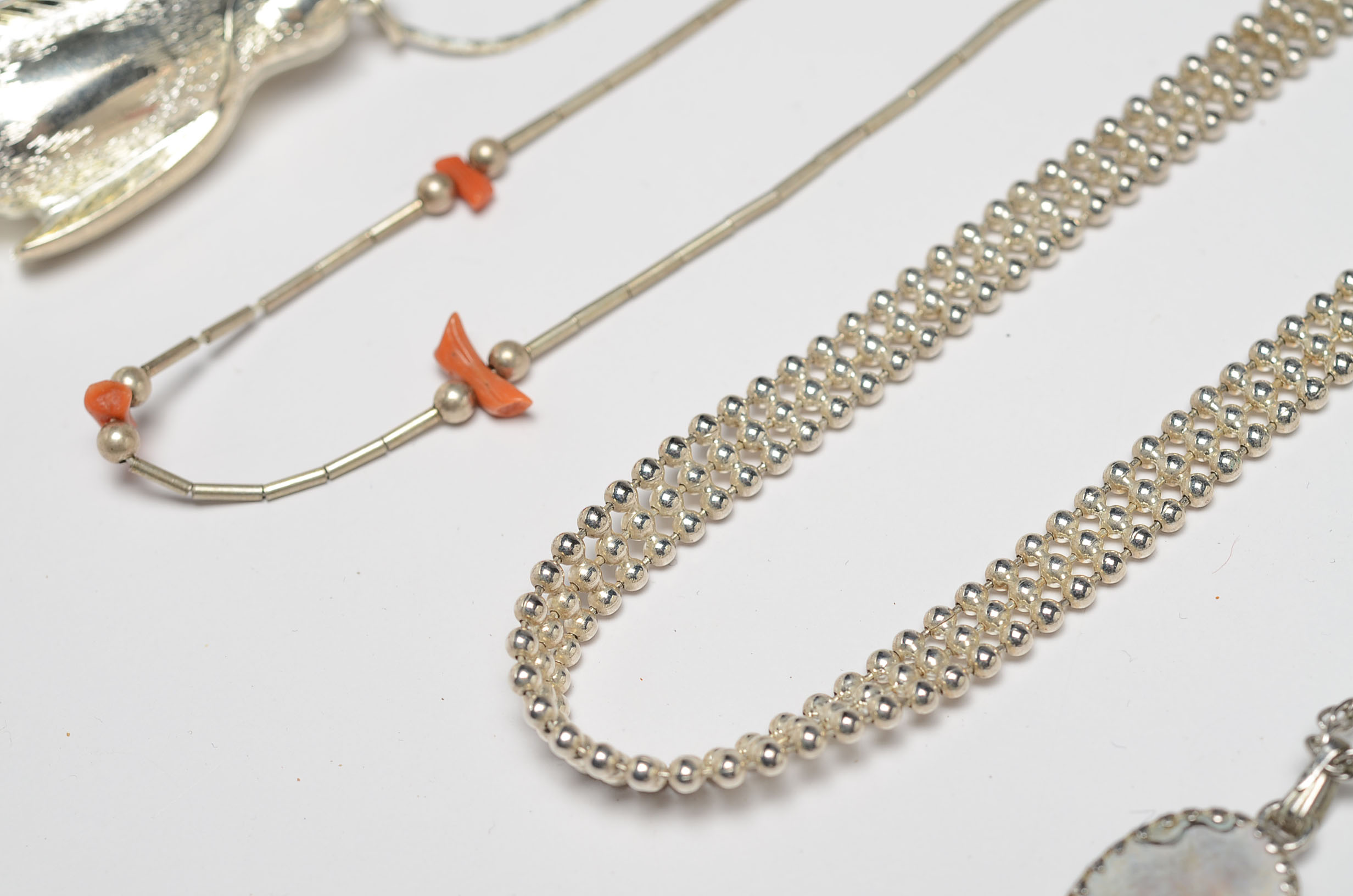 Assortment of Silver Tone Jewelry