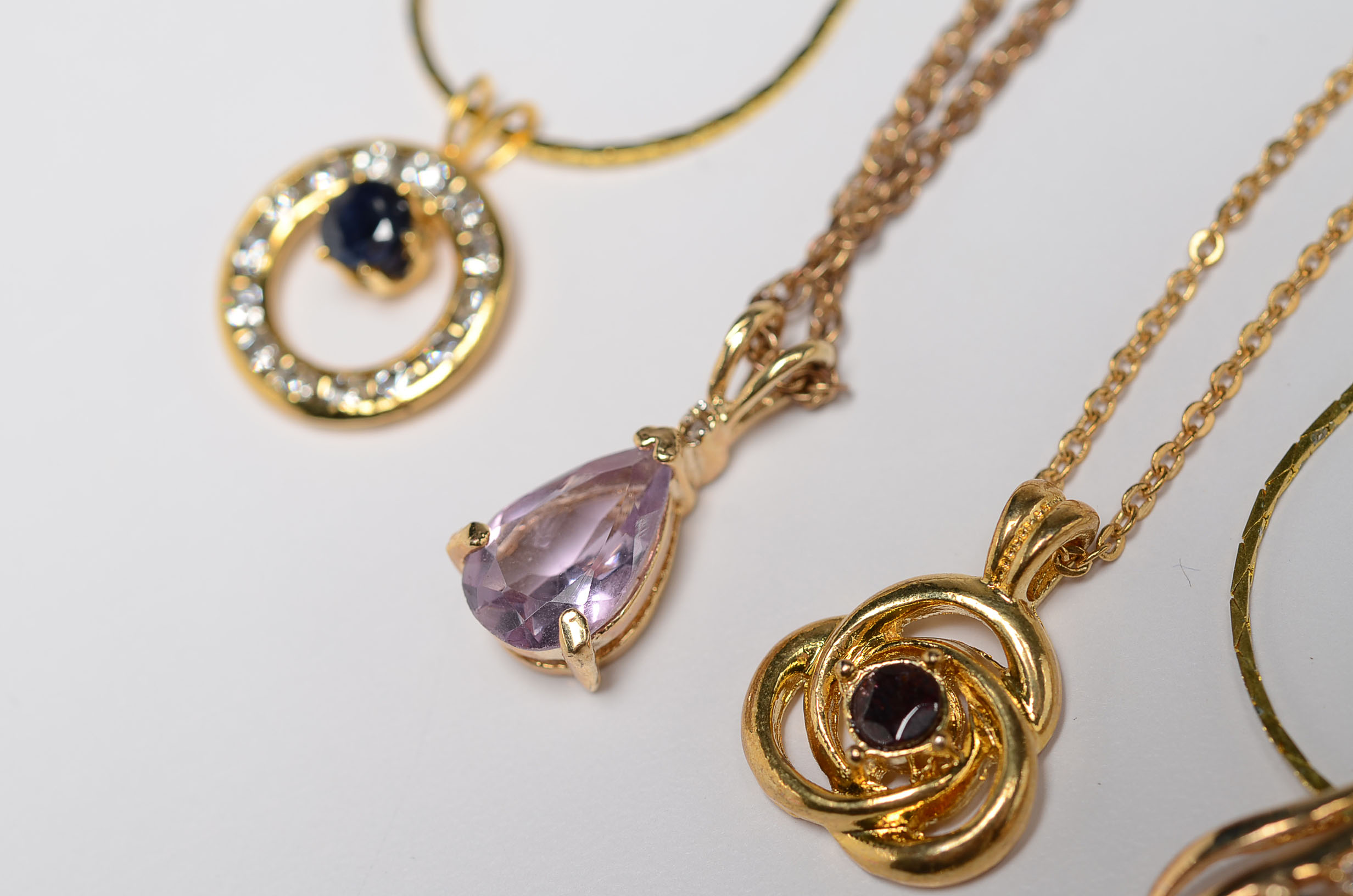 Group of Gold Tone Costume Jewelry