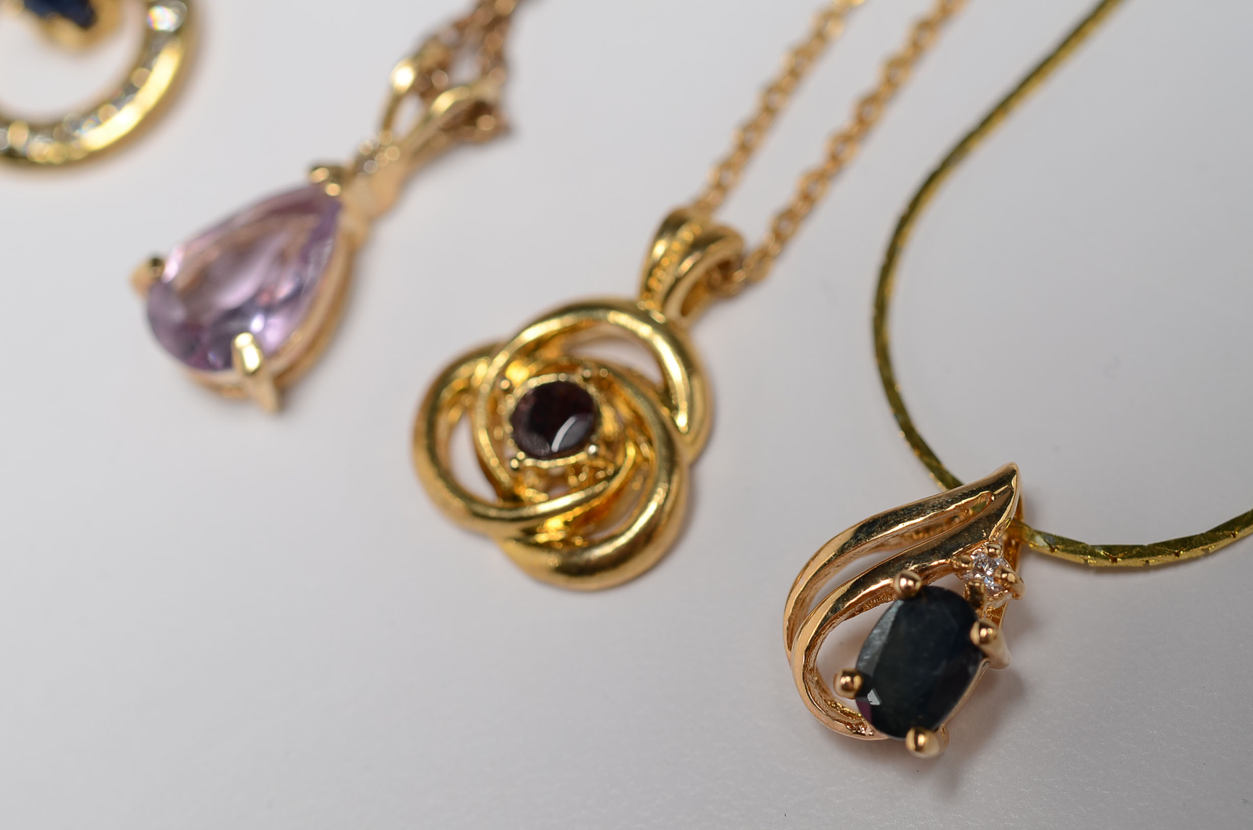 Group of Gold Tone Costume Jewelry