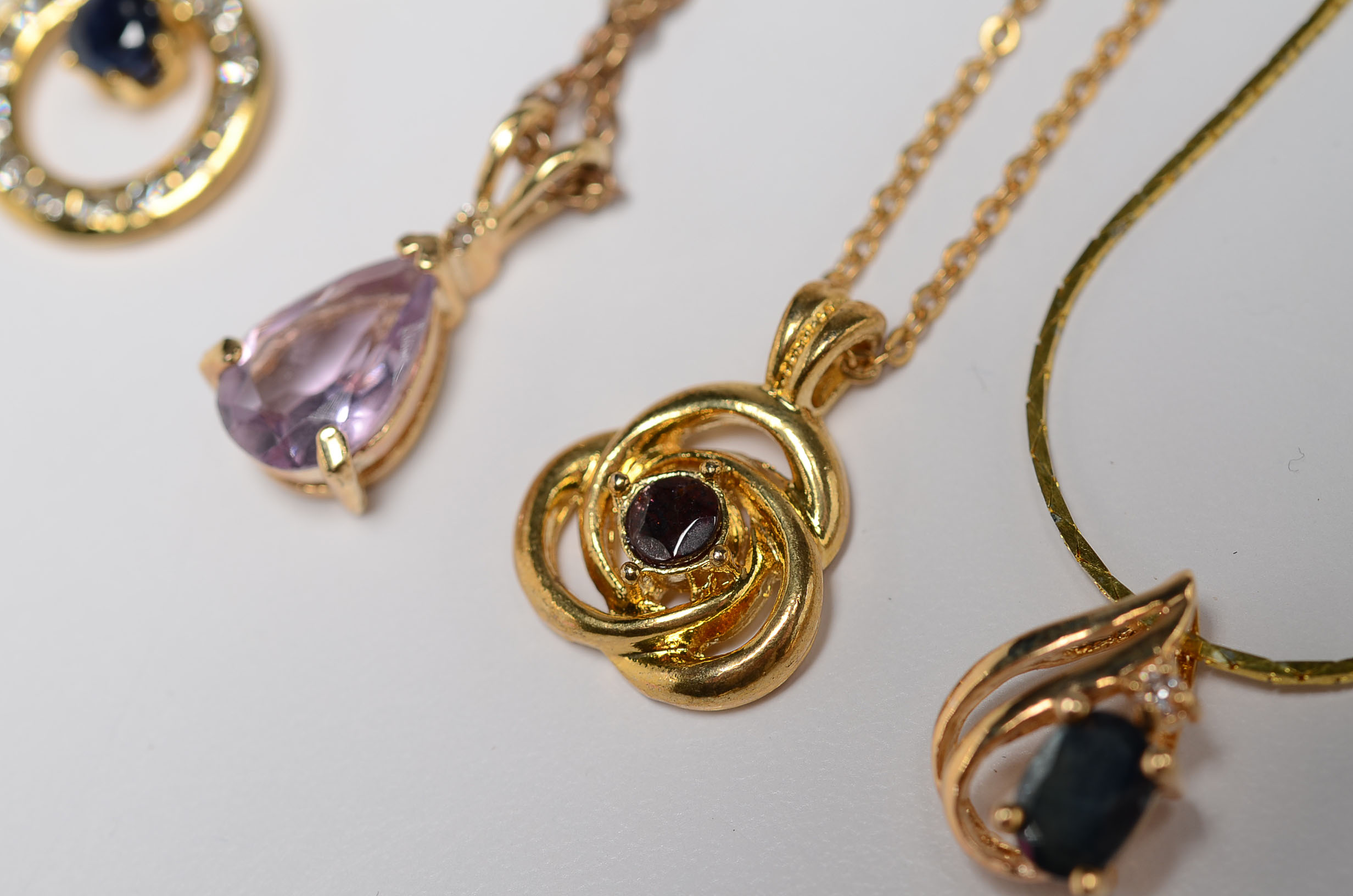 Group of Gold Tone Costume Jewelry