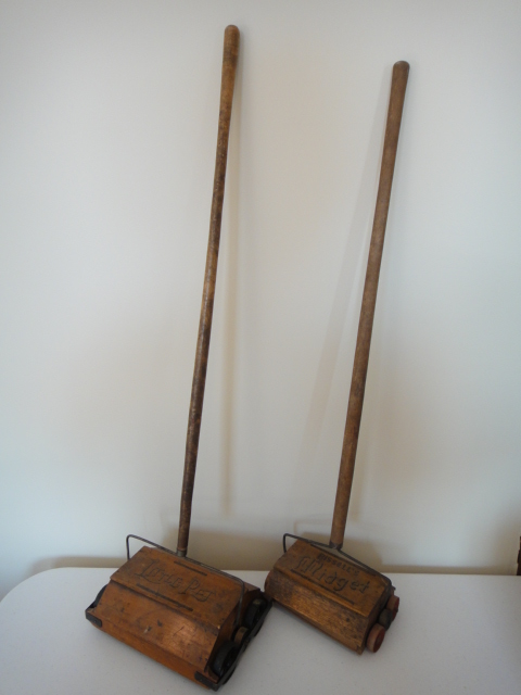 Rare Child's Vintage Bissell's Midget & Little Pet Push Sweepers