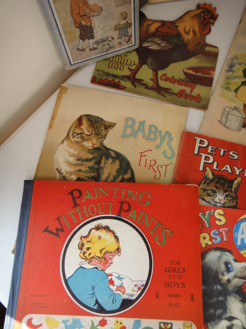 Children's Vintage Books, Paint Books, Activity Books and More