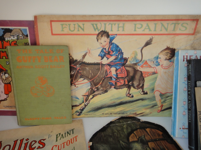 Children's Vintage Books, Paint Books, Activity Books and More