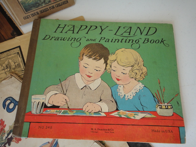Children's Vintage Books, Paint Books, Activity Books and More