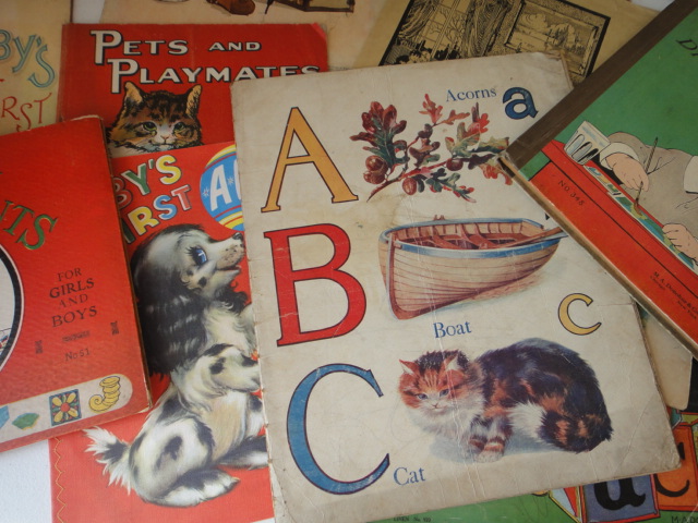 Children's Vintage Books, Paint Books, Activity Books and More