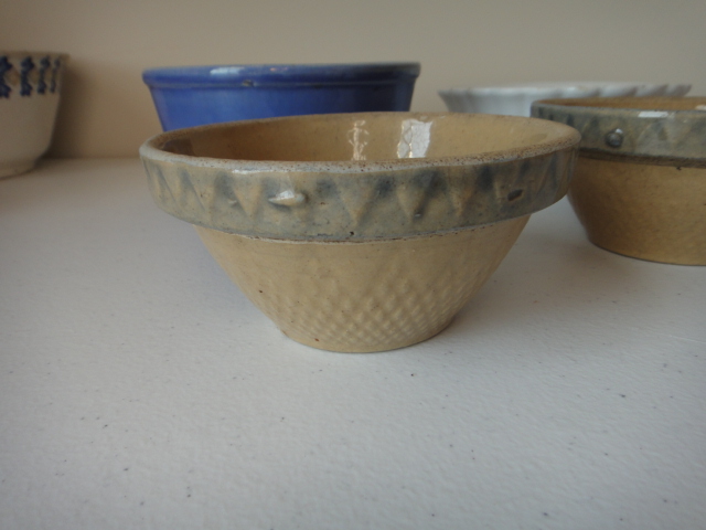 Two Vintage Yellow Ware Bowls and More