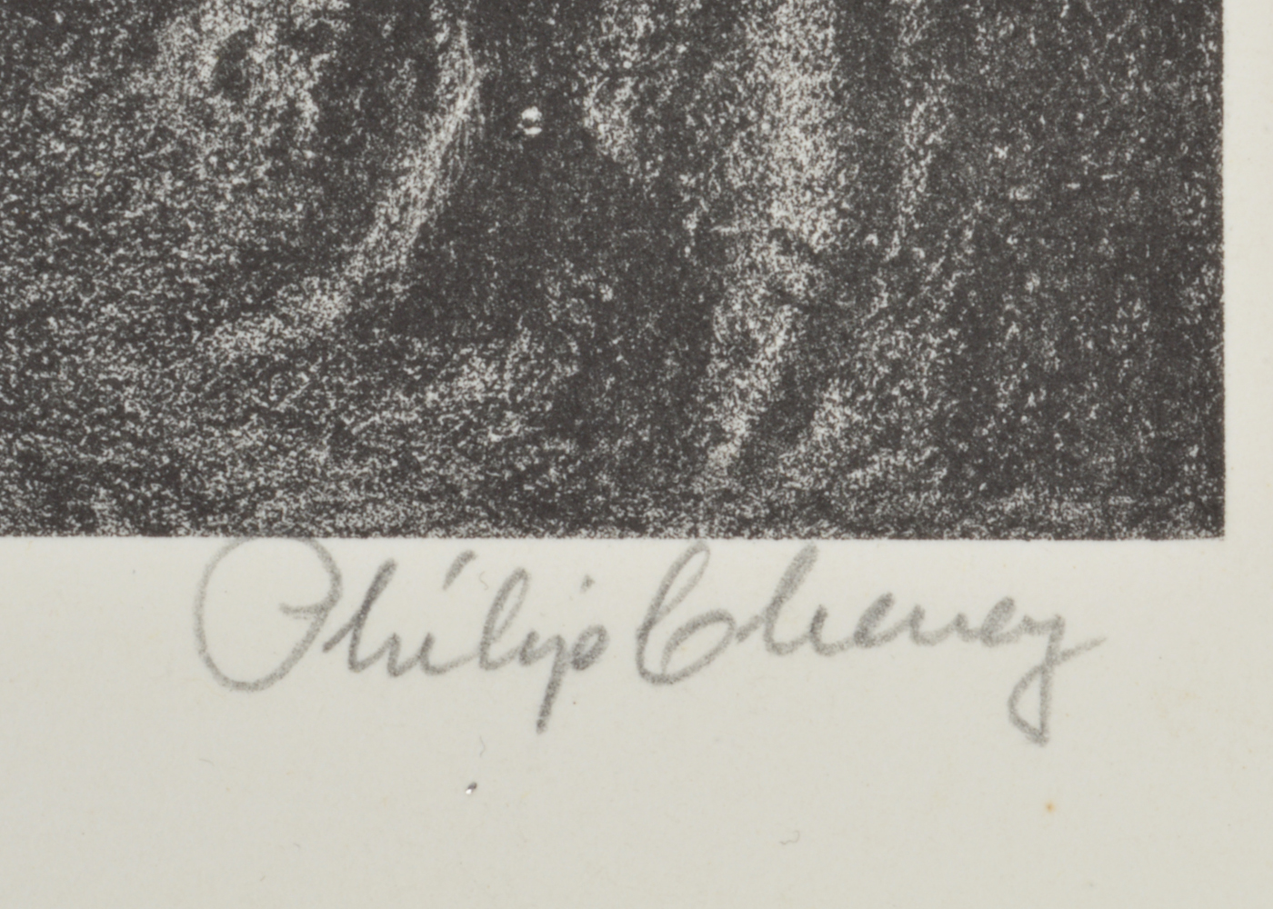 Signed Philip Cheney Stone Lithograph Landscape