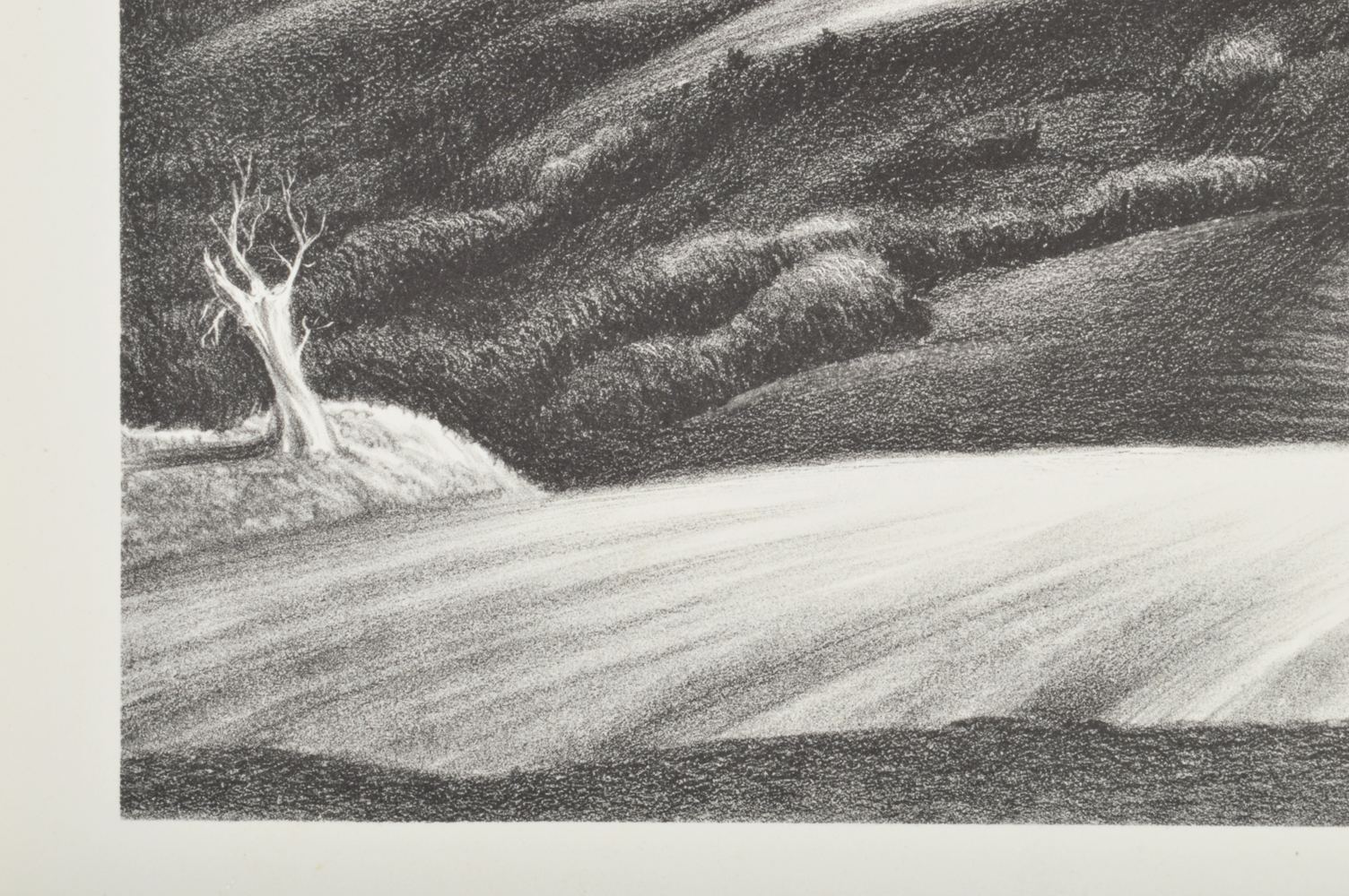 Signed Philip Cheney Stone Lithograph Landscape