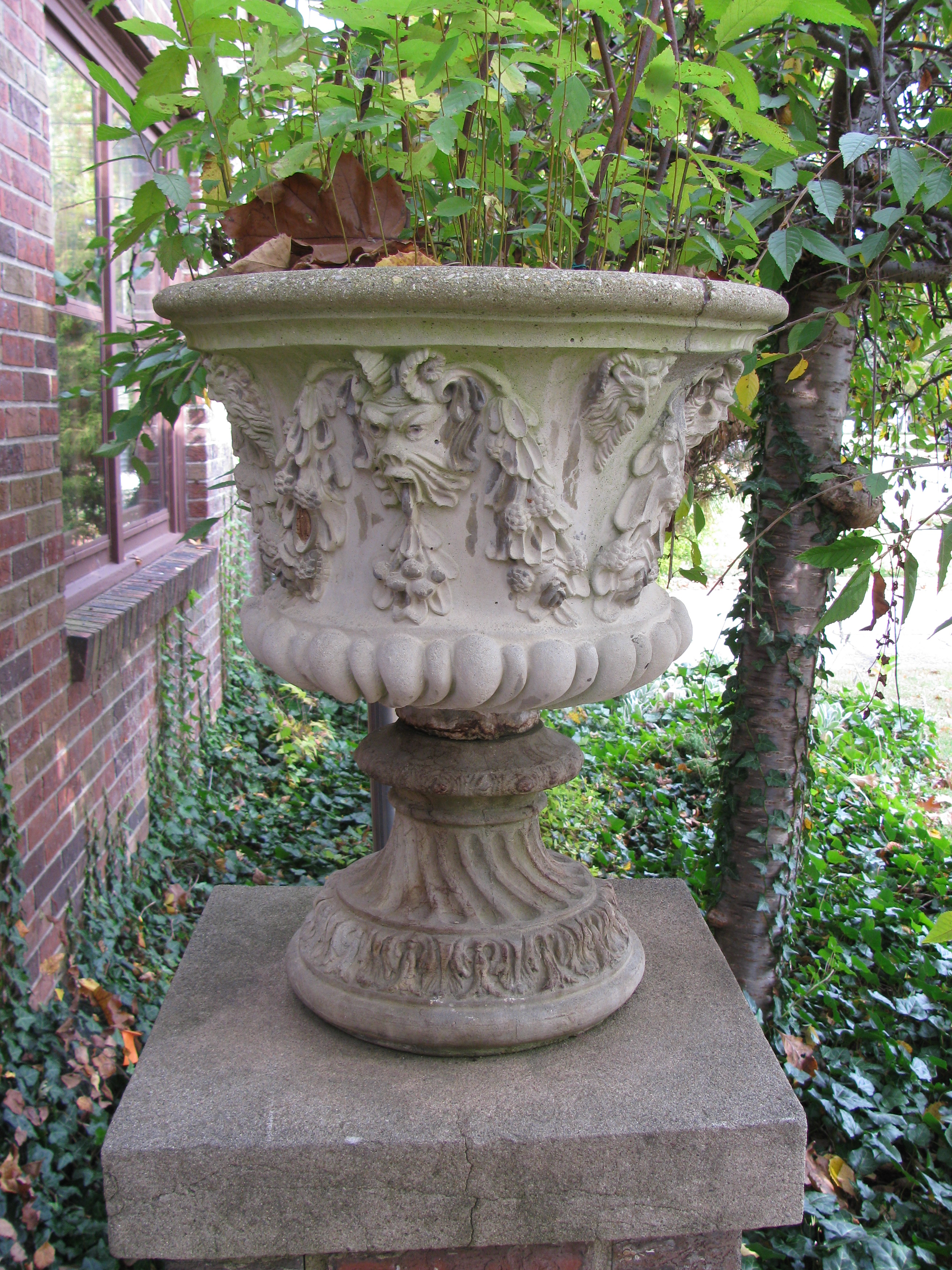 Large Concrete Urn Planter