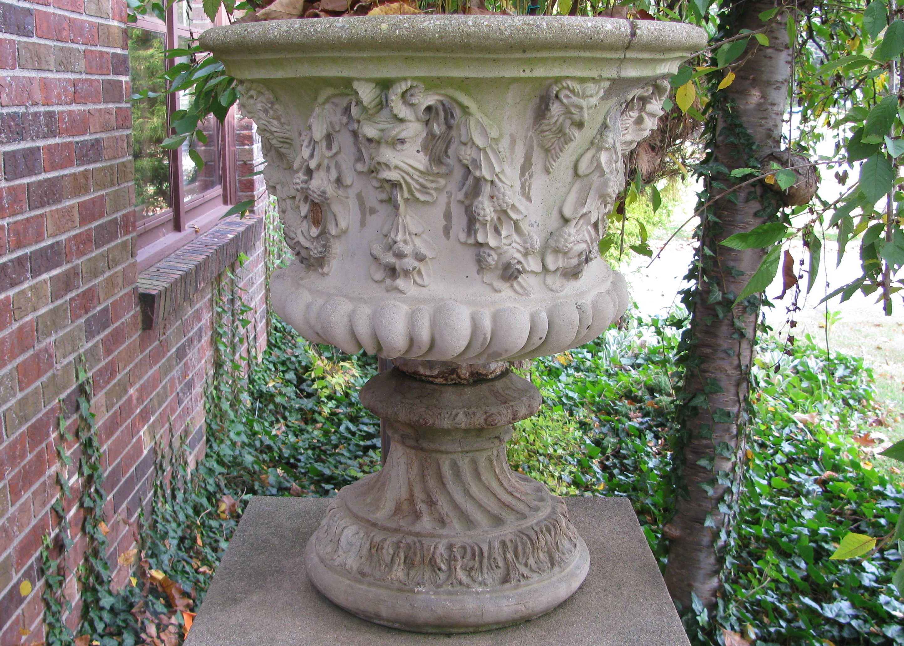 Large Concrete Urn Planter
