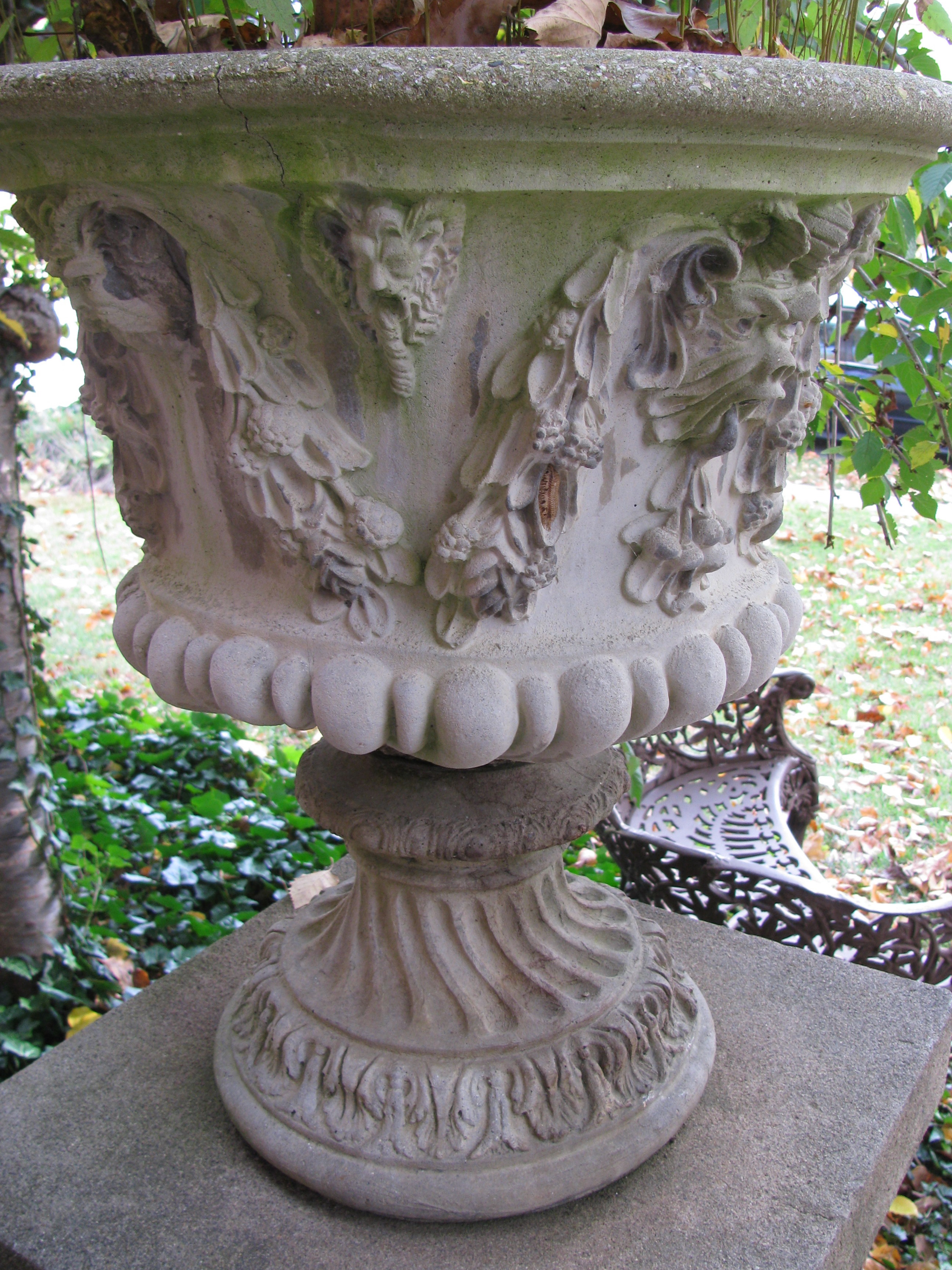 Large Concrete Urn Planter